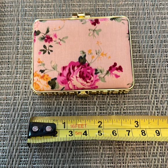 #57 Retro Floral Rectangle Compact Mirror - Picture 8 of 9